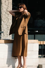 Load image into Gallery viewer, Dark Brown Soft Shirt & Dress Set