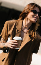 Load image into Gallery viewer, Dark Brown Soft Shirt & Dress Set