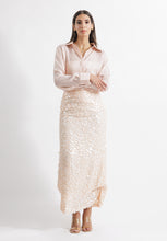 Load image into Gallery viewer, 3 piece set sequence skirt blush pink

