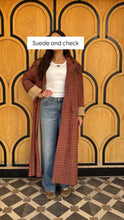 Load image into Gallery viewer, Check suede jacket
