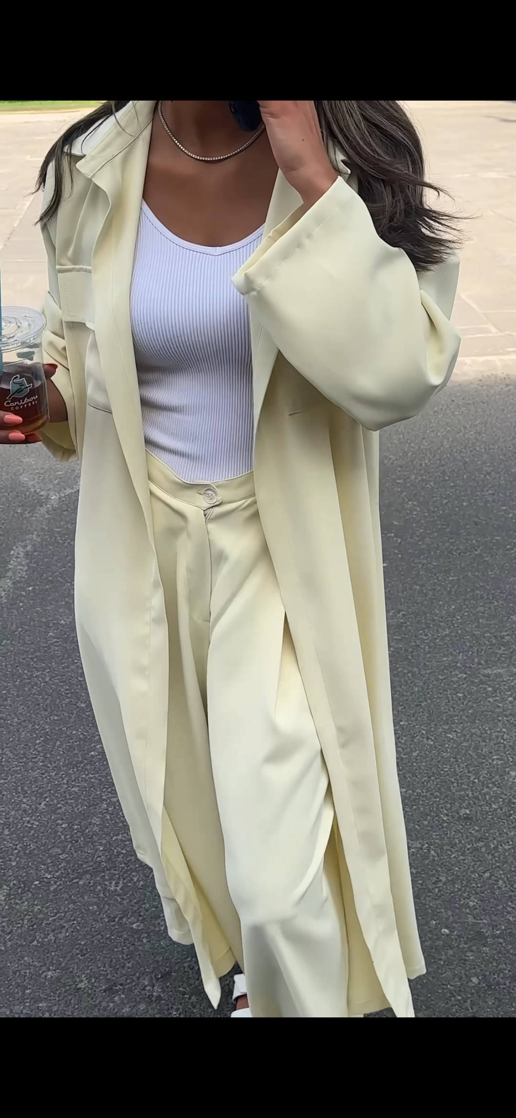 Trench and pants