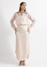 Load image into Gallery viewer, 3 piece set sequence skirt blush pink
