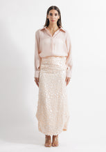 Load image into Gallery viewer, 3 piece set sequence skirt blush pink

