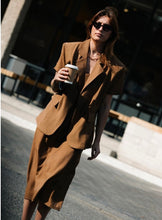 Load image into Gallery viewer, Dark Brown Soft Shirt &amp; Dress Set
