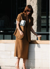 Load image into Gallery viewer, Dark Brown Soft Shirt &amp; Dress Set
