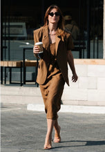 Load image into Gallery viewer, Dark Brown Soft Shirt &amp; Dress Set
